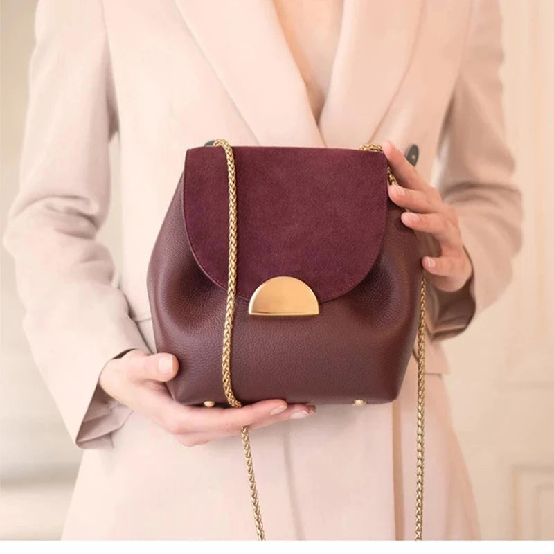 Women Leather Bag Retro Lady Bags Famous Crossbody Bag