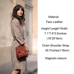 Women Leather Bag Retro Lady Bags Famous Crossbody Bag