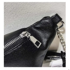 Women Leather Waist Belt Bag for Travel and Outdoor Activities