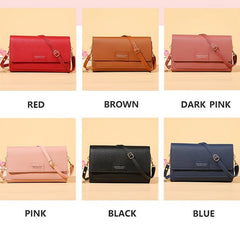 Women PU Leather Crossbody Bags Ladies Party Solid Adjustable Shoulder Strap