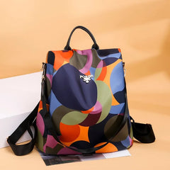 Women Multifunctional Backpack Casual Oxford Cloth Shoulder Bags For Teenagers