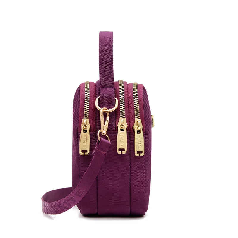 Women's Nylon Crossbody & Tote Handbags Small Square Bags for Phones