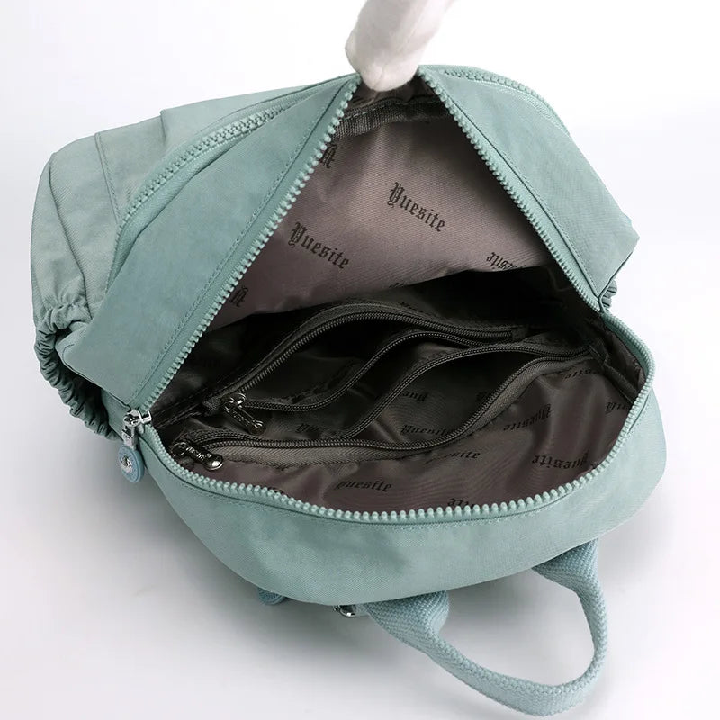 Women Nylon Casual Backpacks Shoulder Tote Handbags for Travelling Sports