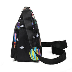 Women Oxford Shoulder Bags for Girl Ladies Crossbody Bags Small Bag Printed Ball