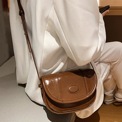 Women PU Leather Shoulder Bag Retro Small Crossbody Bag Female Casual Ins Messen