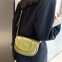 Women PU Leather Shoulder Bag Retro Small Crossbody Bag Female Casual Ins Messen