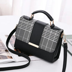 Small Flap Crossbody Handbags PU Leather Top Handle Messenger Bag