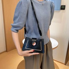 Women PU Leather Underarm Shoulder Bag Handbag Solid Crossbody Bag