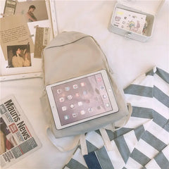 Women Portable Travel Backpack Nylon Shoulder Girl Laptop Bag