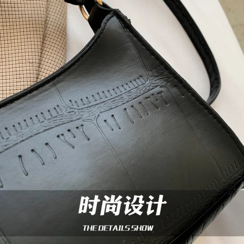 Women Crossbody Bag Retro Casual Phone Shoulder Underarm Bags Small Travel Bags