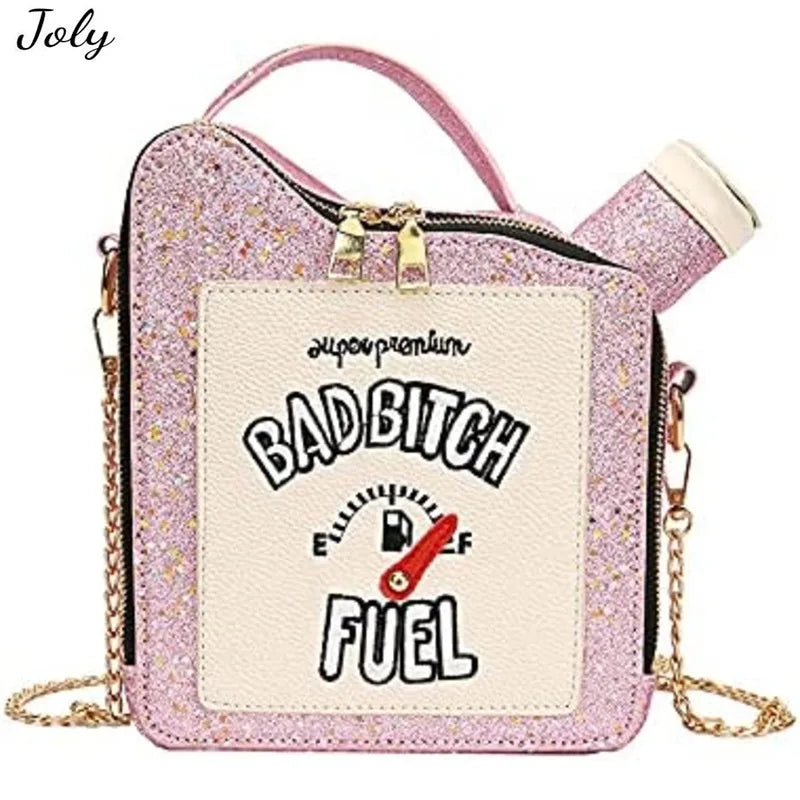 Sequin Crossbody Bag Gasoline Handbag Shoulder Bag for Women