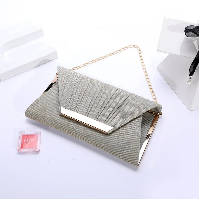Sequined Clutch Wallet Chain Totes Shoulder Bag