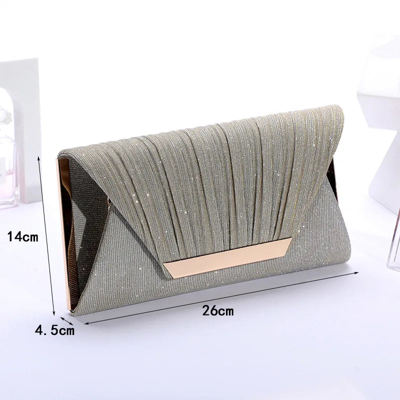 Sequined Clutch Wallet Chain Totes Shoulder Bag