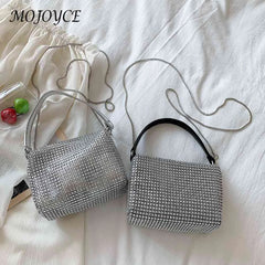 Women Rhinestone Shoulder Bag Casual Messenger Bag for Ladies