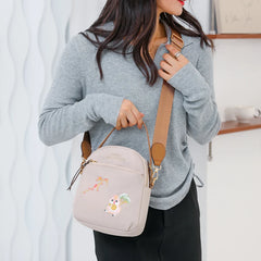 Embroidery Printed Shoulder Bag Crossbody Messenger Retro Handbag