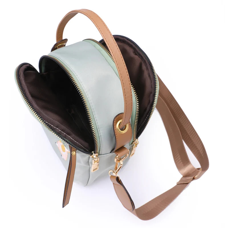 Embroidery Printed Shoulder Bag Crossbody Messenger Retro Handbag