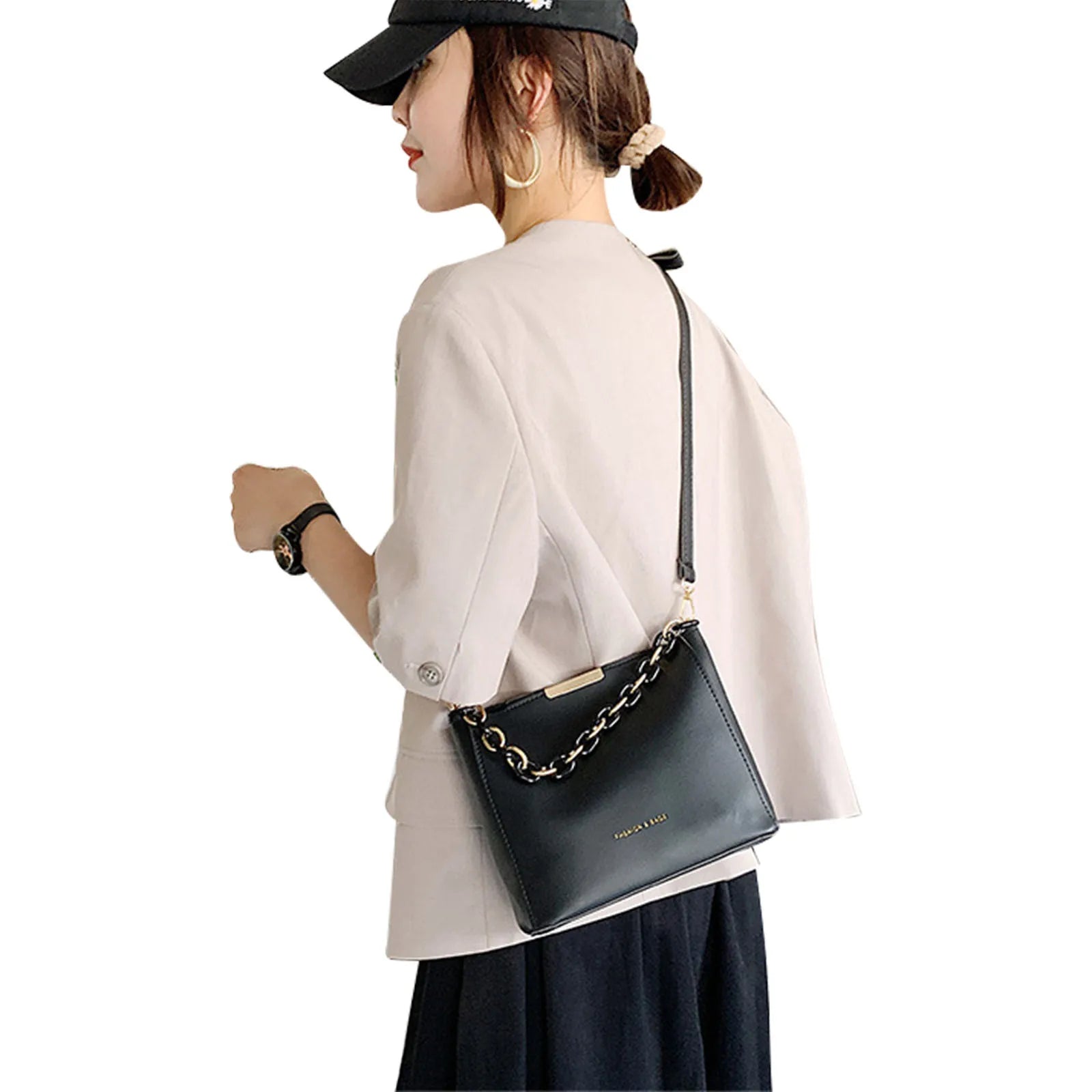 Women Shoulder Bag Crossbody Bags Handbag Stylish Small Bucket Bag