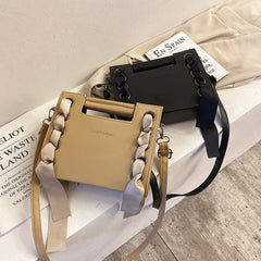 Women Shoulder Bags Bag Women Portable Messenger Bag Creative Silk Scarf Handbag