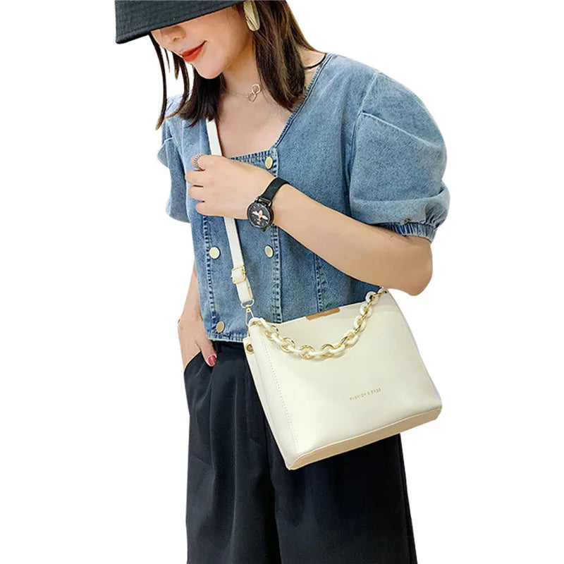 Green Crossbody Bucket Bag for Women Shoulder Bags