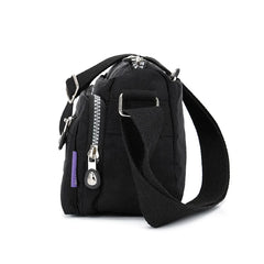 Waterproof Nylon Beach Tote Small Handbag Zipper Purse Crossbody Bag