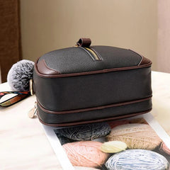 Women Shoulder Crossbody Bag PU Leather Hair Ball Messenger
