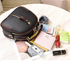Women Shoulder Crossbody Bag PU Leather Hair Ball Messenger