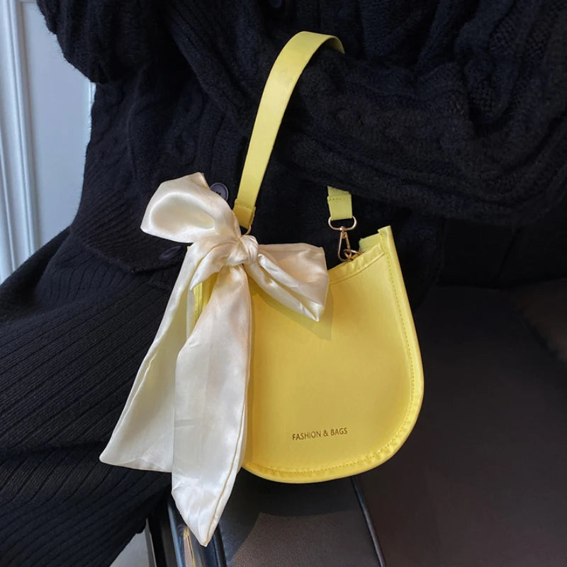Women Silk Scarf Handbags Style Shoulder Messenger Bag All-match