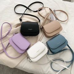 Women Letter Handbag Ladies PU Leather Shoulder Bag