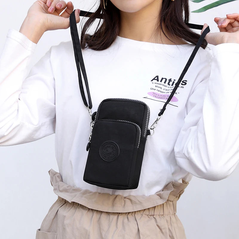 Women Small Shoulder Bag for Phone Wallet Case Arm Pocket Pouch