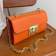 Retro Lock Shoulder Messenger Small Square Bag Handbags Crossbody Bag Purse