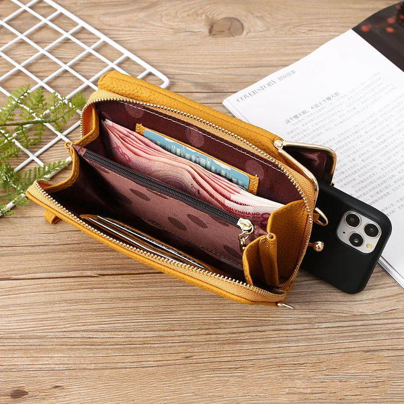 Small Leather Crossbody Bags for Women Girls