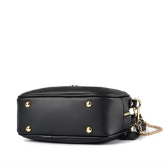 Women Solid Shoulder Handbags PU Leather Messenger Bag Large Capacity