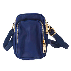 Women Solid Zipper Waterproof Nylon Shoulder Bag Female Crossbody Bag