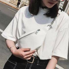 Women PU Leather Waist Bag Purse Shoulder Bags Casual Waist Packs Fanny Pack
