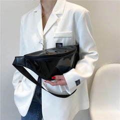 Women Waist Bag Transparent Pack Purse Casual Large Phone Belt Bag
