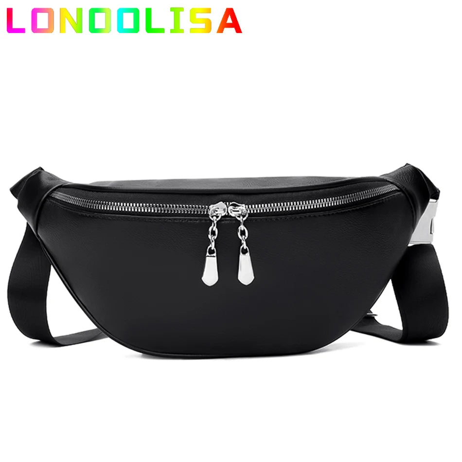Women Waist Pack Fanny Pack Crossbody Chest Bag Hip Bum Pouch Travel Belt Sac