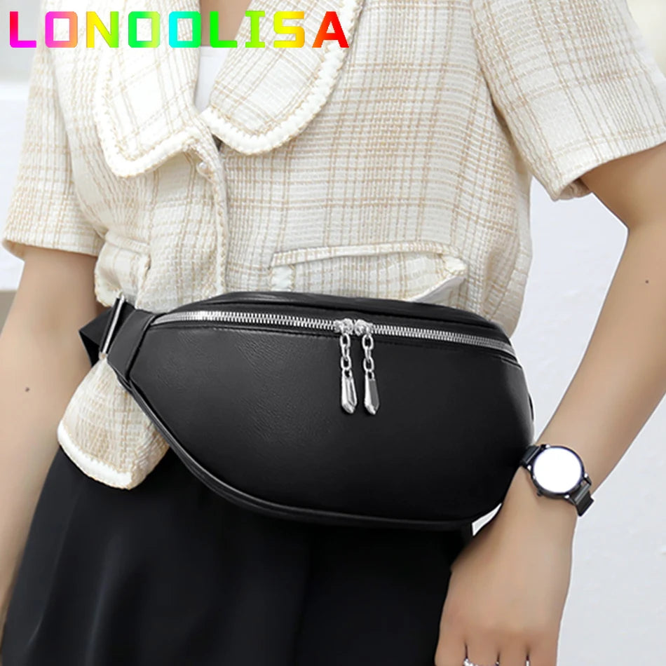 Women Waist Pack Fanny Pack Crossbody Chest Bag Hip Bum Pouch Travel Belt Sac