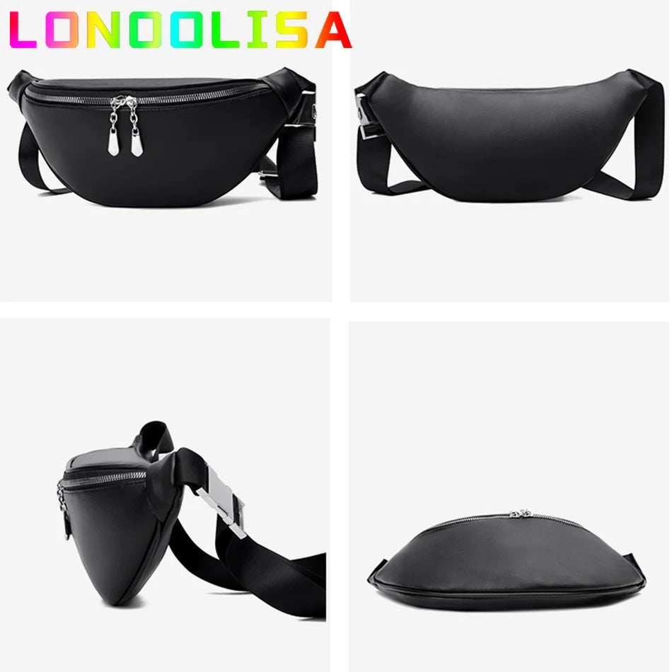 Women Waist Pack Fanny Pack Crossbody Chest Bag Hip Bum Pouch Travel Belt Sac