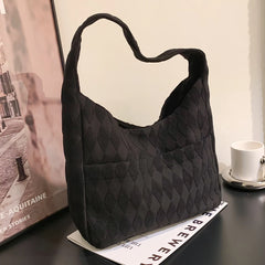 Women Casual Clutch Bag Soft Cloth Large Capacity Daily Travel