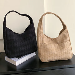 Women Casual Clutch Bag Soft Cloth Large Capacity Daily Travel