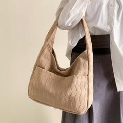 Women Casual Clutch Bag Soft Cloth Large Capacity Daily Travel