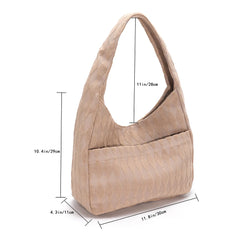 Women Casual Clutch Bag Soft Cloth Large Capacity Daily Travel