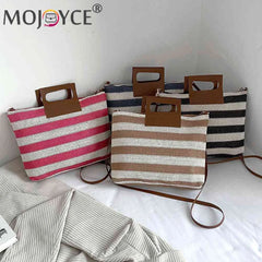 Women Clutch Large Capacity Knit Crossbody Bag with Zipper Soft