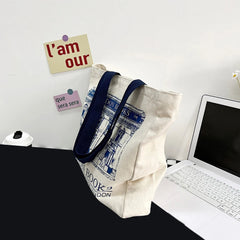 London Bookshop Print Tote Bag for Women