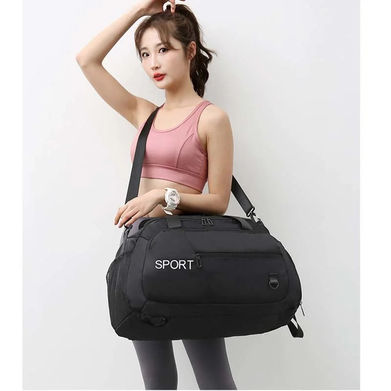 Women Fitness Gym Bag Female Outdoor Travel Shoulder Yoga Bag Training Luggage
