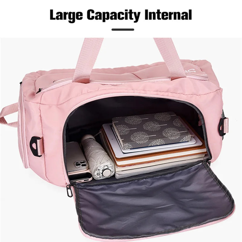 Women Fitness Gym Bag Female Outdoor Travel Shoulder Yoga Bag Training Luggage
