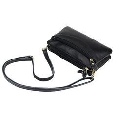 Soft Leather Flap Bag for Women Shoulder Crossbody Mini Clutch Bag