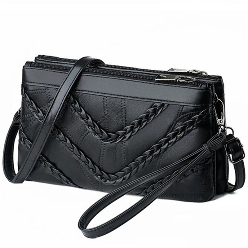 Women Flower Printed Crossbody Bag Large Capacity Shoulder Bag Retro Handbag