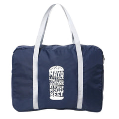 Food Print Gym Bag Large Capacity Shoulder Yoga Sport Tote Crossbody Handbag
