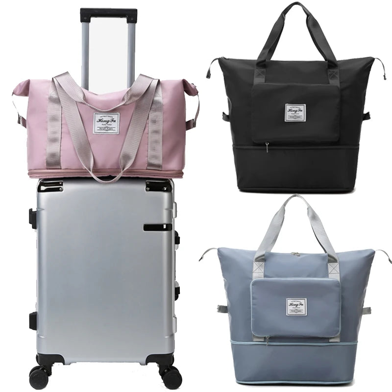 Large Capacity Women Gym Bags Shoulder Bag Yoga Sport Crossbody Tote Bag